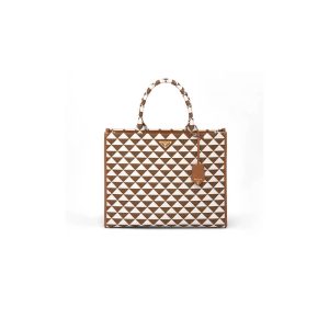 Pra*a raffia mini tote bag