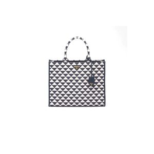 Pra*a raffia mini tote bag