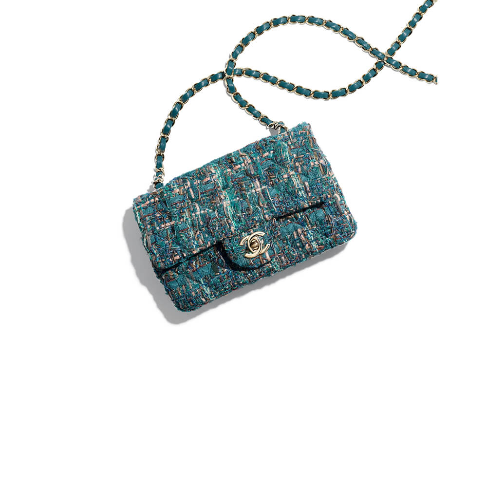 Ch*el classic flap tweed