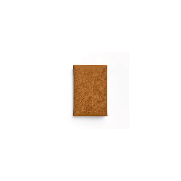 H**mes calvi duo compact card holder