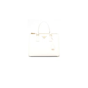 small leather Pra*a symbole bag with topstitching