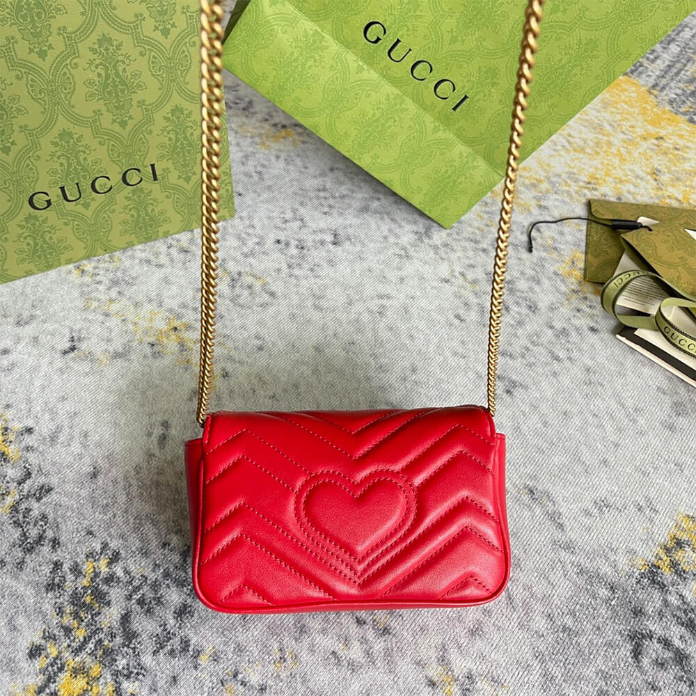 gg marmont matelasse leather S*per mini bag