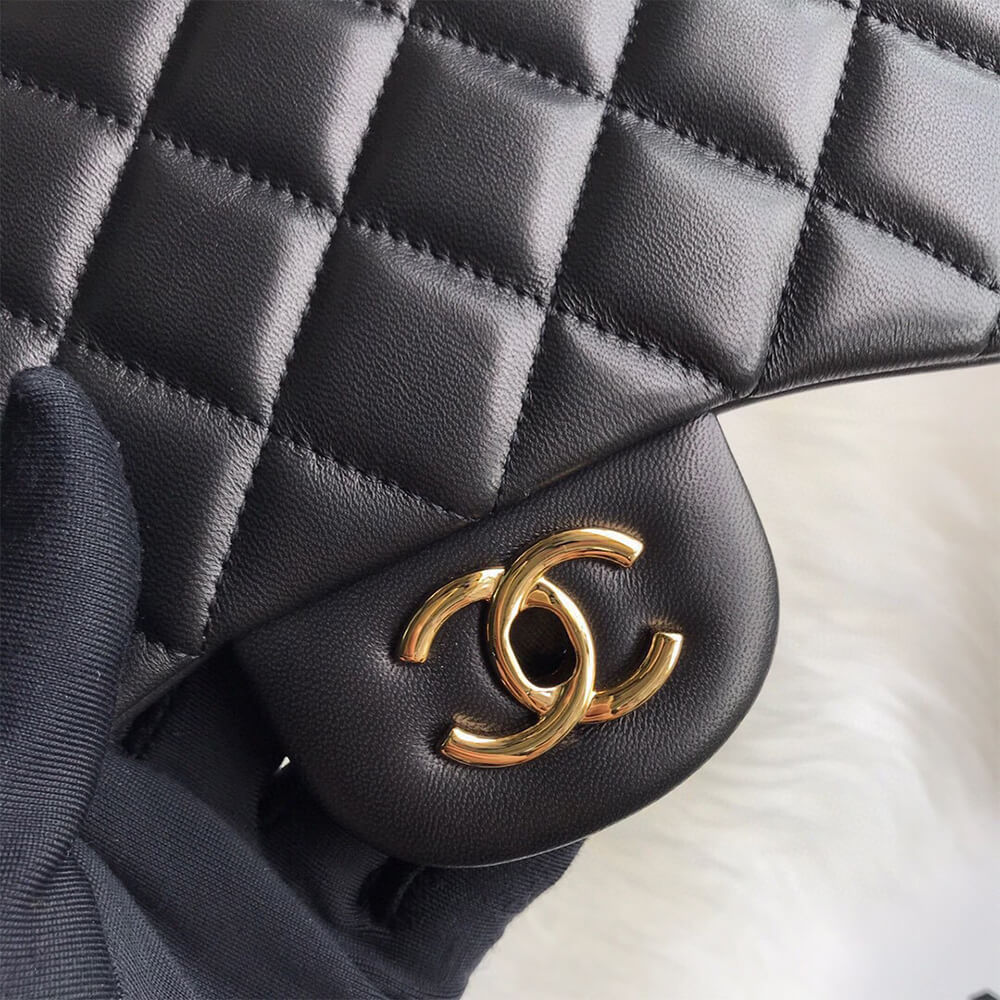 Ch*el classic double flap jumbo