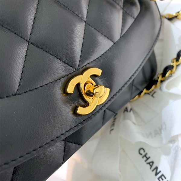 Ch*el vintage small diana flap bag
